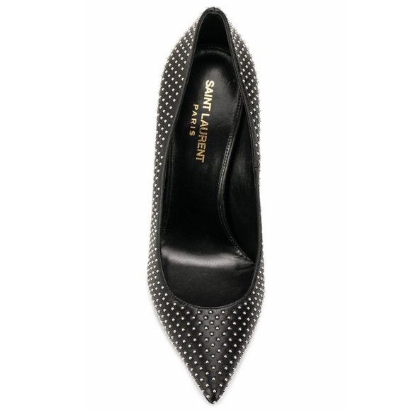 Saint Laurent Opyum 110
YSL Logo Heel Leather Pump with Studs. - Picture 7 of 7